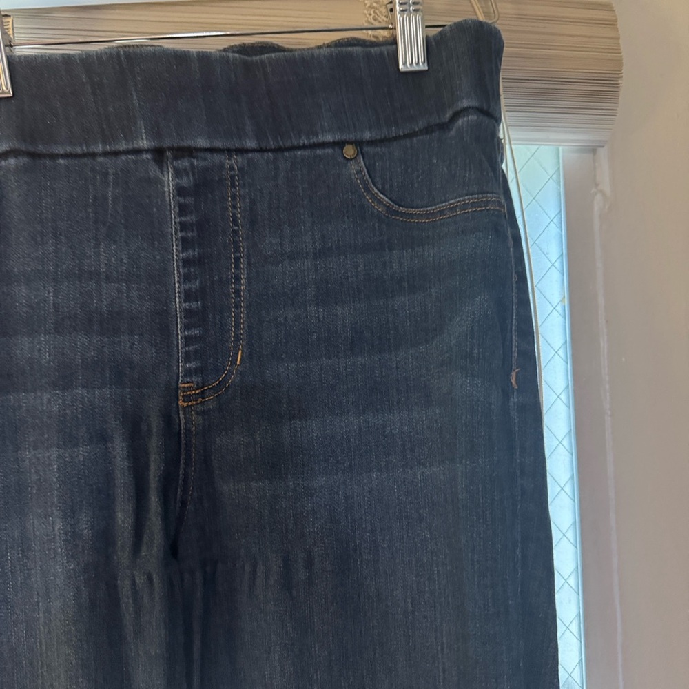 Liverpool Dark Wash Skinny Jeggings - dark Denim